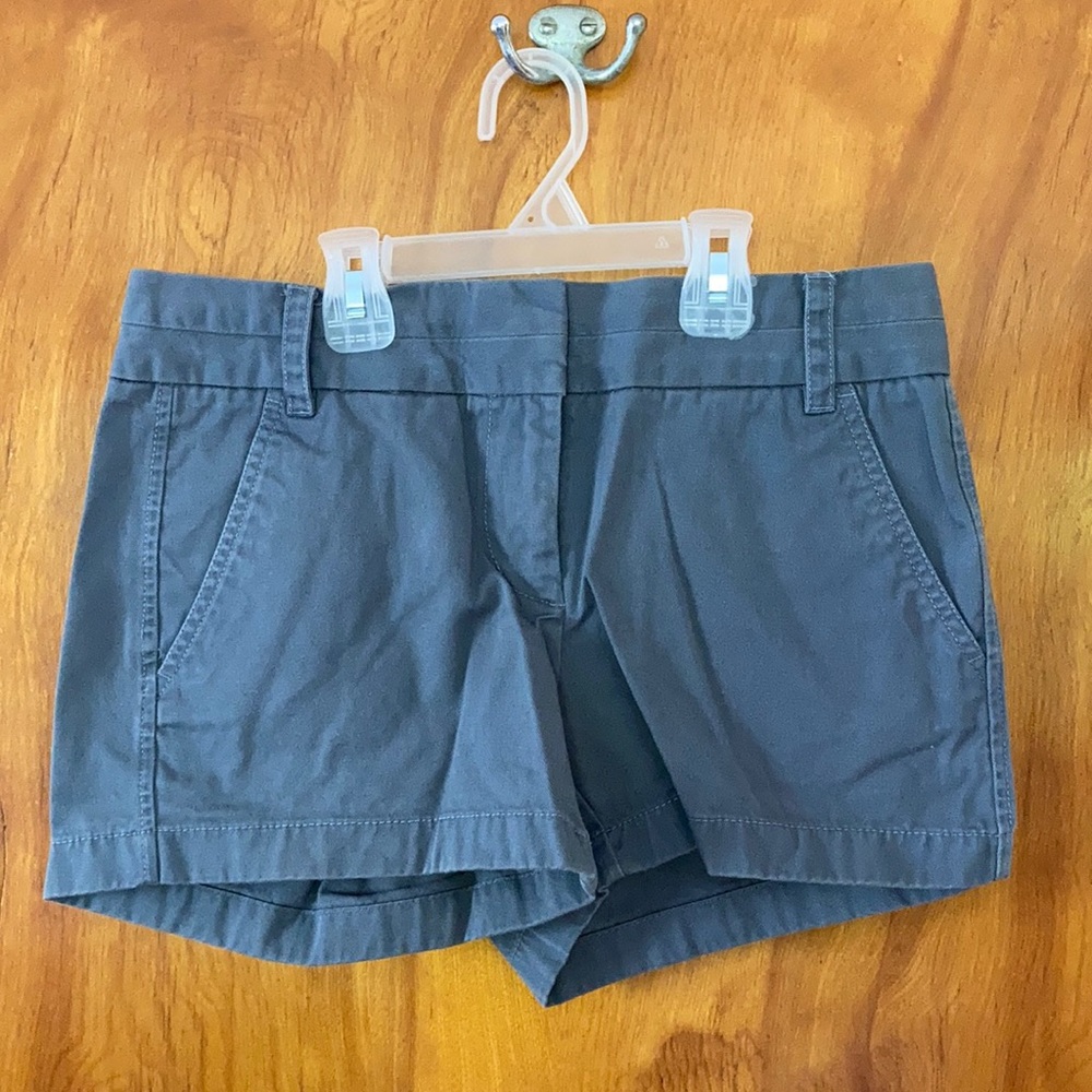 Grey J Crew chino shorts